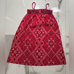 Red Bandana Print Sundress